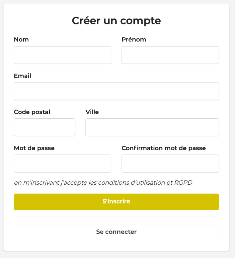 Comment faire pour s'inscrire ?